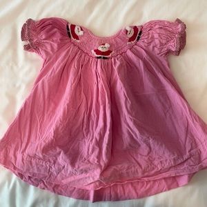 Southern Sunshine Smocked Santa Dress